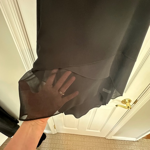 Black sheer with overlay Xhileration blouse. - Picture 7 of 7